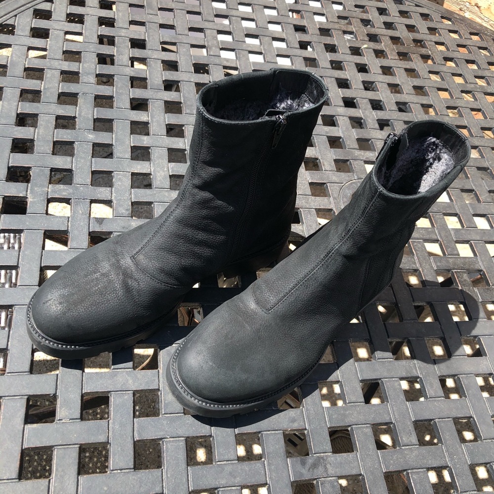 Vagabond kenova leather ankle boot zipper